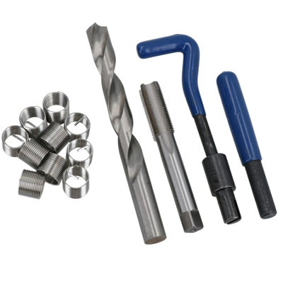 AB Tools M14 X 1.25mm Metric Thread Repair Kit Helicoil Set For Damaged Threads 15Pc from B&Q