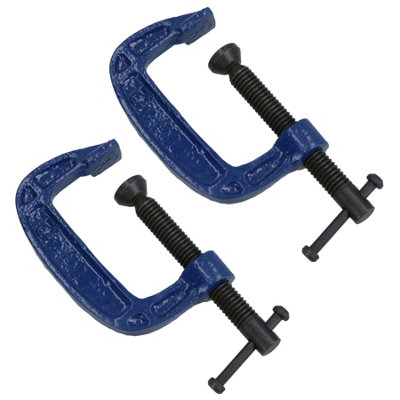 AB Tools 2 Inch G Clamp Fastener Holder Support Clamping For Welding Fabrication 2Pc from B&Q