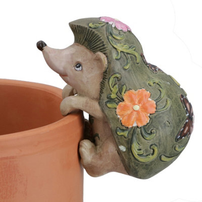 AB Tools Hedgehog Plant Pot Hanger Garden Home Yard Ornament Statue Vase Hugger from B&Q
