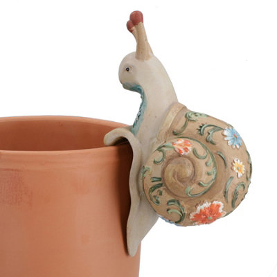 AB Tools Snail Plant Pot Hanger Garden Home Yard Ornament Statue Vase Hugger from B&Q