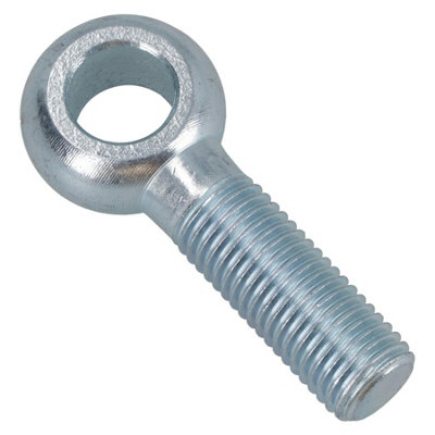 B&Q -  M16 60mm Eye Bolt Single Bolt Zinc Plated Threaded Rings Din444 Catenary Wire