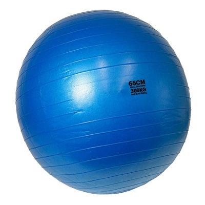 AB Tools Swiss Exercise Ball Anti Burst 300Kg For YogaFitness Pilates Core Workouts 65Cm from B&Q