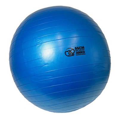 AB Tools Swiss Exercise Ball Anti Burst 300Kg For YogaFitness Pilates Core Workouts 55Cm from B&Q