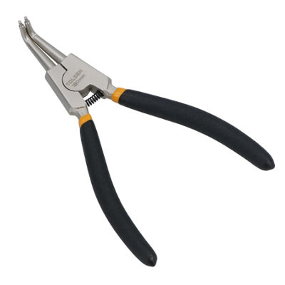 AB Tools Individual Circlip Plier External Bent 7" / 180mm With Dipped Handle from B&Q