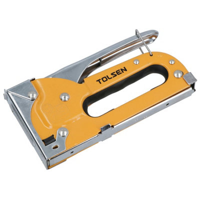 B&Q -  Heavy Duty Staple Gun  / Stapler 4-8mm Staples Nail Upholstery Fabric Tacker