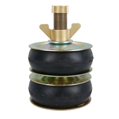 AB Tools Double Steel Drain Test Pipe Bung Plug 4" (100mm) Plumbing Tube Blanking Cap from B&Q