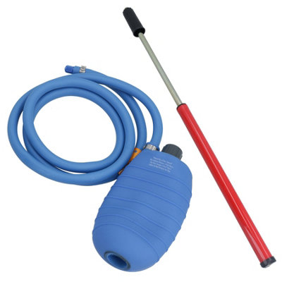 AB Tools Pvc Testing / Sealing Inflatable Air Bag 3" (75mm) Drain Pipe Bung & Hand Pump from B&Q
