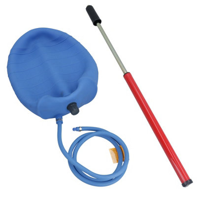 AB Tools Pvc Testing / Sealing Inflatable Air Bag 6" (150mm) Drain Pipe Bung & Hand Pump from B&Q