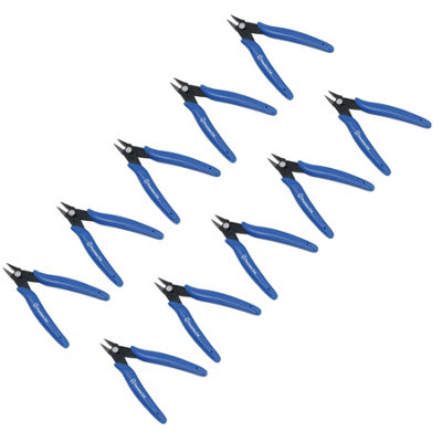 AB Tools 5In. Mini Precision Wire Cable Cutters Pliers Snips Shears Flush Angled Cut 10Pc from B&Q