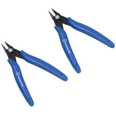 AB Tools 5In. Mini Precision Wire Cable Cutters Pliers Snips Shears Flush Angled Cut 2Pc from B&Q