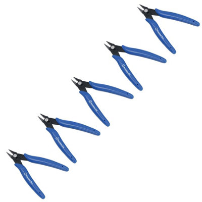 AB Tools 5In. Mini Precision Wire Cable Cutters Pliers Snips Shears Flush Angled Cut 5Pc from B&Q