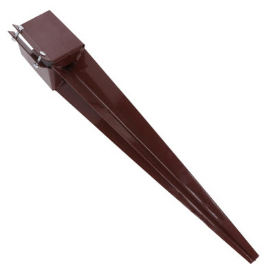AB Tools Fence Post Holder Support Drive In Spike 100mm X 100mm X 750mm Garden from B&Q