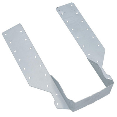 AB Tools Light Duty Timber Wood Joist Hanger 91mm Galvanised Loft Beam Holder from B&Q