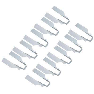 AB Tools Light Duty Timber Wood Joist Hanger 47mm Galvanised Loft Beam Holder 10Pk from B&Q