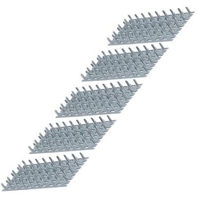 AB Tools Galvanised Tooth Truss Plate Connector 50mm X 129mm Timber Mending 5Pk from B&Q