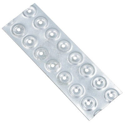 AB Tools Hand Nail Plate 50mm X 150mm Galvanised Timber Wood Joining Connector from B&Q