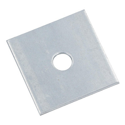 AB Tools Square Plate Washer M10 50mm X 50mm Galvanised Timber Wood Fastener from B&Q