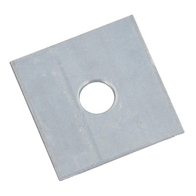 AB Tools Square Plate Washer M12 50mm X 50mm Galvanised Timber Wood Fastener from B&Q