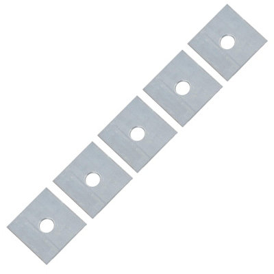 AB Tools Square Plate Washer M12 50mm X 50mm Galvanised Timber Wood Fastener 5Pk from B&Q