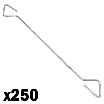 B&Q -  Stainless Steel Type 4 Cavity Wall Tie 275mm 125-150mm Brick Housing 250Pk