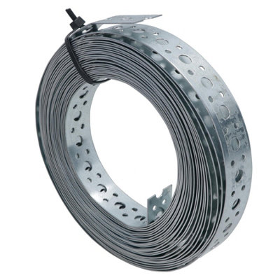 AB Tools Multi-Fix Strapping Banding 25mm X 10M Coil Galvanised Building Diy from B&Q