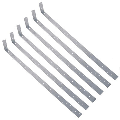 AB Tools Horizontal X Restraint Strap 1000mm Length 100mm Bend Galvanised 5Pk from B&Q