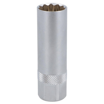 AB Tools 16mm Thin Wall Walled Magnetic Spark Plug Socket Remover 3/8In Drive 12Pt from B&Q