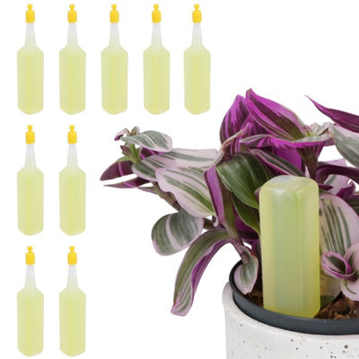 B&Q -  House Plants Drip Feeder Feed Ready To Use Plant Food 10 X 30Ml Bottles