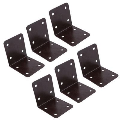 AB Tools Garden Internal Sleeper Corner Support Bracket 90 Degree 85mm Steel 6Pc from B&Q