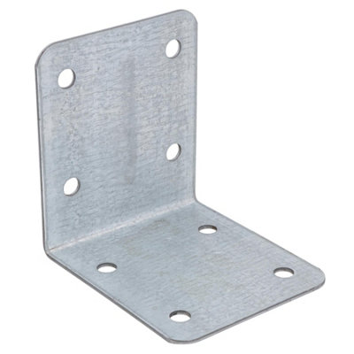 AB Tools Garden Internal Sleeper Corner Support Bracket 90 Degree Angle 85mm Galvanised Steel 1Pc from B&Q
