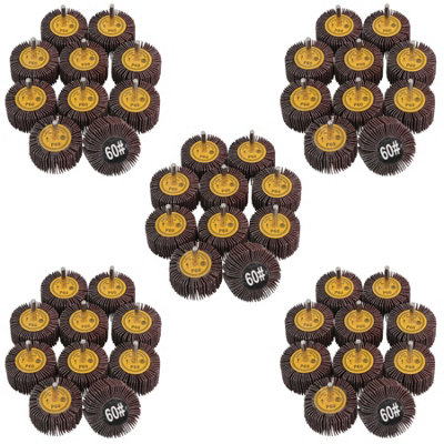AB Tools 60mm 60 Grit Abrasive Flap Wheel Discs Sanding Rust Removal 6mm Shank 50Pc from B&Q