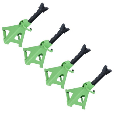 AB Tools 2 X Pair Of 3 Ton Ratchet Type Adjustable Axle Stands Supports Jack 295415mm from B&Q