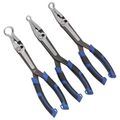 AB Tools Long Reach Round Nose Hose Pliers 8mm 16mm And 22mm 275mm 11In Long from B&Q