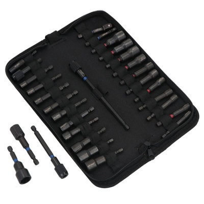 AB Tools Metric And Imperial Magnetic Nut Drivers Impacted With 1/4In Hex Shank 29Pc from B&Q