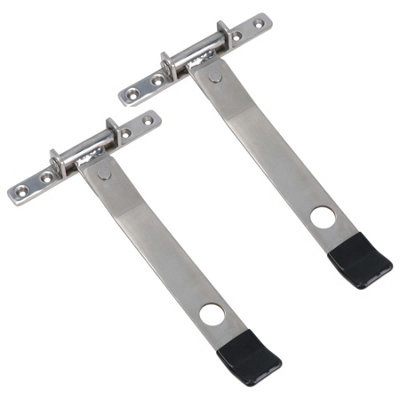 B&Q -  Stainless Steel Bolt On Horsebox Trailer Ramp Door Handle For Antiluce Plates 2Pc