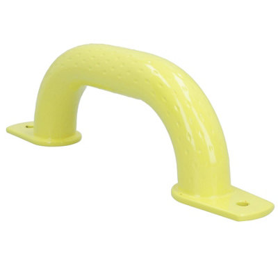 B&Q -  280mm Steel Safety Grab Pull Handle For Trailers Trucks Yellow Coated Finish 1Pc