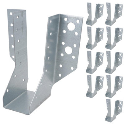 AB Tools Multi Truss Hanger Joist Support Fixings 47mm (W) X 148mm (L) Galvanised 10Pc from B&Q