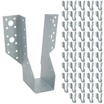 AB Tools Multi Truss Hanger Joist Support Fixings 47mm (W) X 168mm (L) Galvanised 50Pc from B&Q