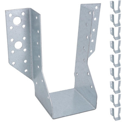 B&Q -  Multi Truss Hanger Joist Support Fixings 75mm (W) X 154mm (L) Galvanised 10Pc