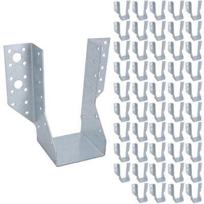 B&Q -  Multi Truss Hanger Joist Support Fixings 75mm (W) X 154mm (L) Galvanised 50Pc