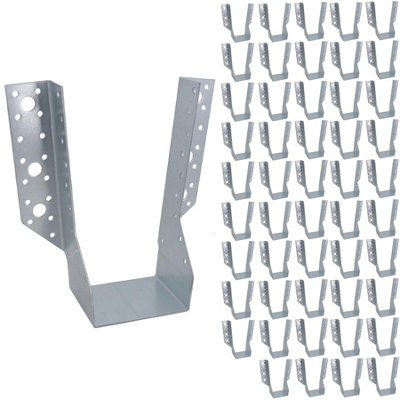 B&Q -  Multi Truss Hanger Joist Support Fixings 91mm (W) X 204mm (L) Galvanised 50Pc