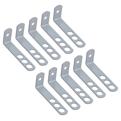AB Tools Safety End Frame Cramp Wall Tie 38mm X 100mm Galv Steel Fixing Fastener 10Pc from B&Q