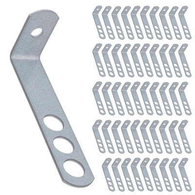 AB Tools Safety End Frame Cramp Wall Tie 38mm X 100mm Galv Steel Fixing Fastener 50Pc from B&Q