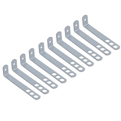 AB Tools Safety End Frame Cramp Wall Tie 35mm X 150mm Galv Steel Fixing Fastener 10Pc from B&Q