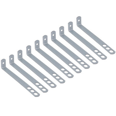 AB Tools Safety End Frame Cramp Wall Tie 38mm X 200mm Galv Steel Fixing Fastener 10Pc from B&Q