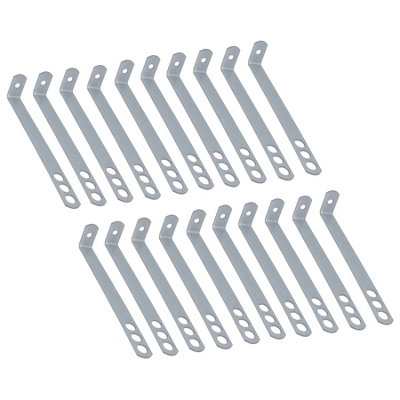 AB Tools Safety End Frame Cramp Wall Tie 38mm X 200mm Galv Steel Fixing Fastener 20Pc from B&Q