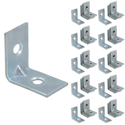 AB Tools Corner Bracket Fastener Brace Mending Reinforcing Plate 25mm X 25mm 100Pc from B&Q