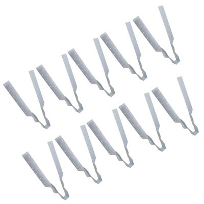 AB Tools Long Leg Joist Hanger Or I-Beam Fastener Fixing Support Galv 47mm Wide 10Pc from B&Q