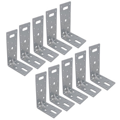 AB Tools Abl Angle Bracket Corner Fastener Reinforcing Plate 150mm X 90mm X 60mm 10Pc from B&Q
