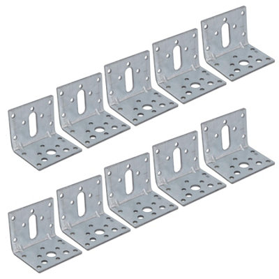 AB Tools Abl Angle Bracket Corner Fastener Reinforcing Plate 50mm X 50mm X 60mm 10Pc from B&Q